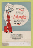 Matchbook Cover - Automatic Fork Lifts JM Barclay Newark NJ 40 Strike