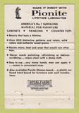 Matchbook Cover - Pionite Laminates Los Angeles CA WEAR 40 Strike