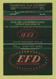 Matchbook Cover - Exhibitors Film Delivery North Kansas City MO WEAR 40 Strike