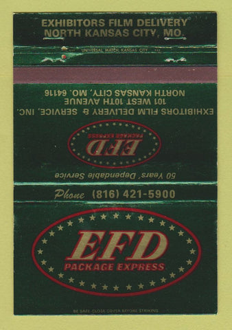 Matchbook Cover - Exhibitors Film Delivery North Kansas City MO WEAR 40 Strike