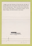 Matchbook Cover - World of Animals Dallas TX Tiger 40 Strike