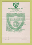 Matchbook Cover - Freeway Express Trucking Greensburg OH WEAR 40 Strike