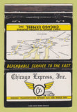Matchbook Cover - Chicago Express Trucking WEAR 40 Strike