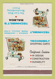 Matchbook Cover - Technibilit's Balboa Shopping Carts Glendale CA 40 Strike