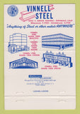 Matchbook Cover - Vinnell Steel Irwindale CA 40 Strike