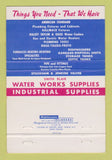 Matchbook Cover - Phoenix Pipe and Supply AZ 40 Strike