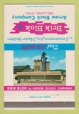 Matchbook Cover - Brik Blok Arrow Block Company Bellaire OH 40 Strike