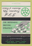 Matchbook Cover - TSA Transportation Safety Toronto ON WORN 40 Strike