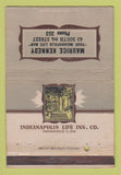 Matchbook Cover - Indianapolis Life Insurance Maurice Kennedy WEAR 40 Strike