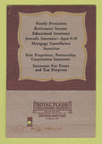 Matchbook Cover - Indianapolis Life Insurance Chas Taylor 40 Strike