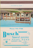 Matchbook Cover - Busch Funeral Home Cleveland OH 40 Strike