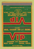 Matchbook Cover - VIP Cleaner and Preserver Tulsa OK 40 Strike
