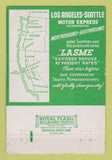Matchbook Cover - Los Angeles Motor Express Trucking Seattle WEAR 40 Strike