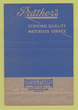 Matchbook Cover - Prather's Laundry Dry Cleaning Fort Myers FL 40 Strike