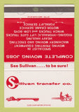 Matchbook Cover - Sullivan Transfer Trucking Dallas Fort Worth TX 40 Strike