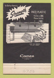 Matchbook Cover - Paco North State Pyrophyllite Greensboro NC 40 Strike