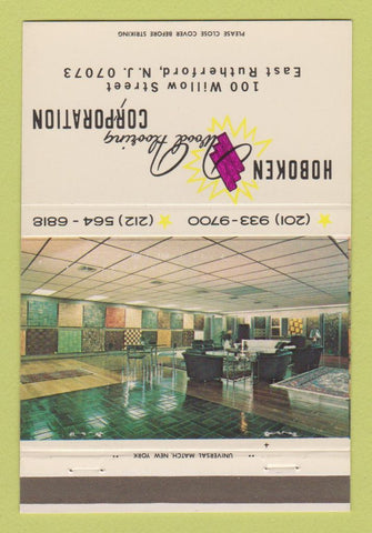 Matchbook Cover - Hoboken Wood Flooring East Rutherford NJ 40 Strike