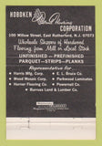 Matchbook Cover - Hoboken Wood Flooring East Rutherford NJ 40 Strike