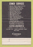 Matchbook Cover - Cemco Central Electric Machinery Tupelo MS 40 Strike