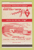 Matchbook Cover - Superior Welding Press Repair Center Line MI 40 Strike