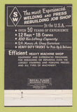 Matchbook Cover - Superior Welding Press Repair Center Line MI 40 Strike