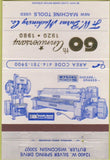 Matchbook Cover - FW Burns Machinery South Bend Press Butler WI 40 Strike