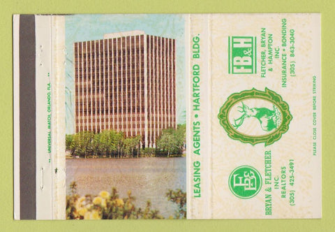 Matchbook Cover - Bryan and Fletcher Real Estate Orlando FL 40 Strike