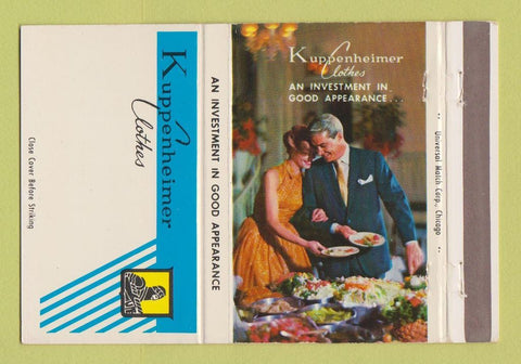 Matchbook Cover - Kuppenheimer Men's Clothes 40 Strike