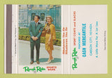 Matchbook Cover - Rough Rider Men's Clothes Carson City NV 40 Strike