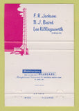 Matchbook Cover - South States Oil Drilling Longview TX 40 Strike