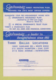 Matchbook Cover - Sparkman's Morticians Dallas TX SAMPLE 40 Strike
