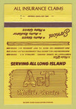 Matchbook Cover - A&T Mobile Auto Glass Port Jefferson Amityville NY 40 Strike