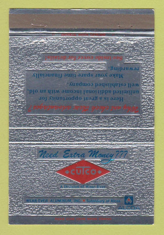 Matchbook Cover - Cutco Wear Ever Aluminum Alcoa Beachwood OH 40 Strike