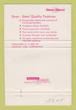 Matchbook Cover - Stran Steel  40 Strike