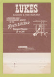 Matchbook Cover - Lukes Saloon Restaurant Westmont IL 40 Strike