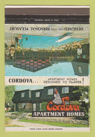 Matchbook Cover - Cordova Apartment Homes St Louis MO 40 Strike