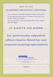 Matchbook Cover - Harter Office Chairs Church Stagg Birmingham AL 40 Strike
