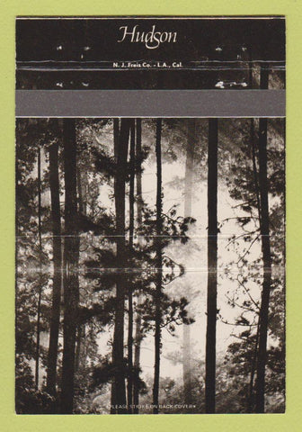 Matchbook Cover - Hudson Houston TX 40 Strike