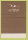 Matchbook Cover - Hudson Houston TX 40 Strike