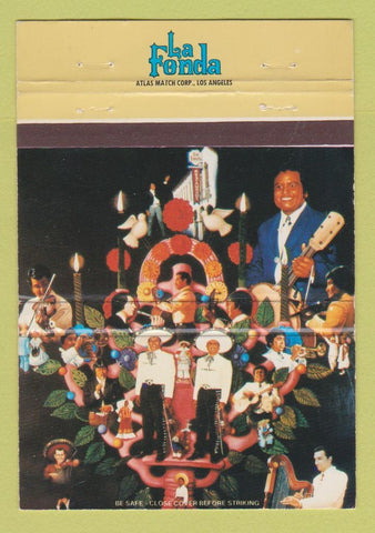 Matchbook Cover - La Fona Mexican Restaurant Los Angeles CA 40 Strike