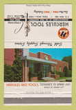 Matchbook Cover - Hercules Tools Tulsa OK Oil Field Equipment 40 Strike