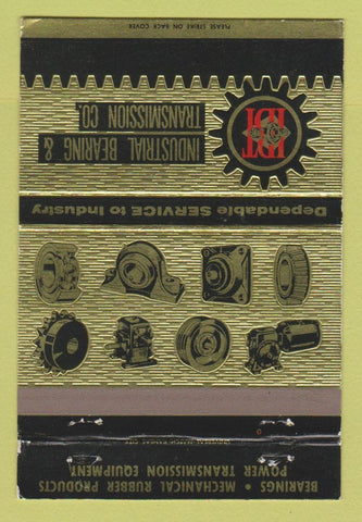Matchbook Cover - Industrial Bearing Transmission Kansas City MO 40 Strike