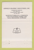 Matchbook Cover - Arnold Graphic Industries Wm Mechley Cincinnati OH 40 Strike