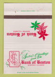 Matchbook Cover - Bank of Benton IL Christmas 40 Strike