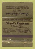 Matchbook Cover - Rank's Ristorante Pompano Beach FL WEAR 40 Strike