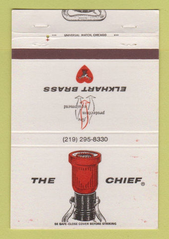 Matchbook Cover - The Chief Elkhart Brass WEAR 40 Strike