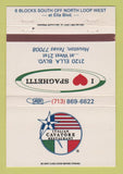 Matchbook Cover - Italian Cavatore Restaurant Houston TX 40 Strike