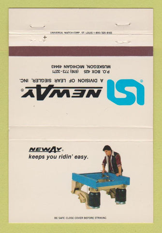 Matchbook Cover - Newway Lear Siegler Muskegon MI 40 Strike