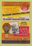 Matchbook Cover - Gulf Coast Machine Supply Houston TX Beaumont WEAR 40 Strike