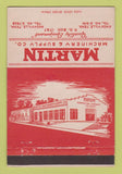 Matchbook Cover - Martin Machinery Supply Nashville Knoxville TN 40 Strike